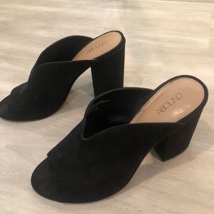 Abound black block heels